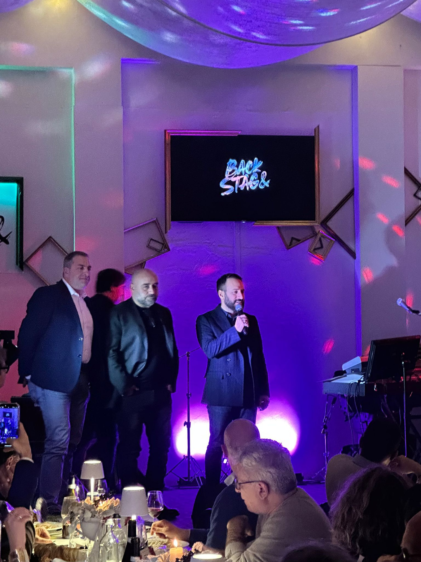 Sala Backstage allestita per convention aziendale